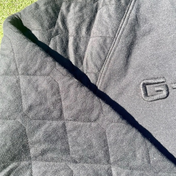 SUPER NICE G-STAR RAW BLACK ON BLACK QUILTED CREWNECK SWEATER XL PERFECT SHAPE - Picture 4 of 8